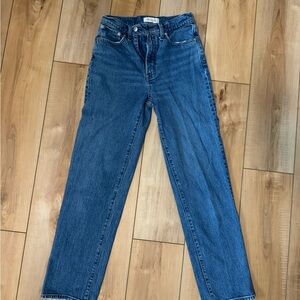 Madewell The Perfect Vintage Straight Denim Jean Size 26